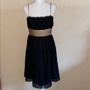 Black and Gold JonesWear Lace Dress